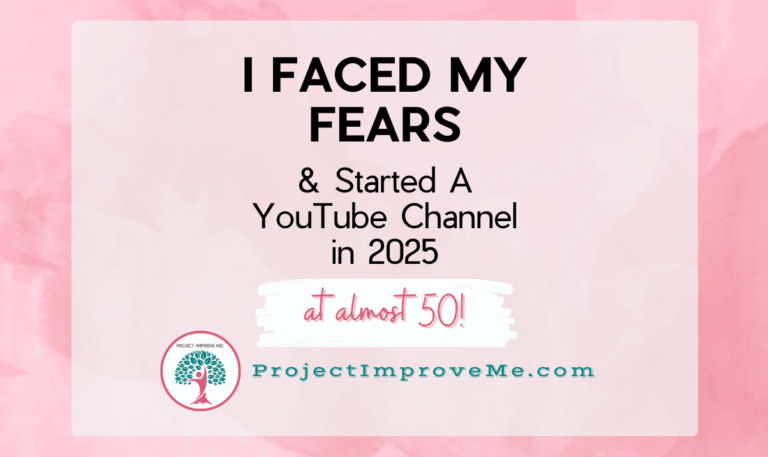 Starting a YouTube channel at almost 50 – overcoming fears and embracing a new challenge.