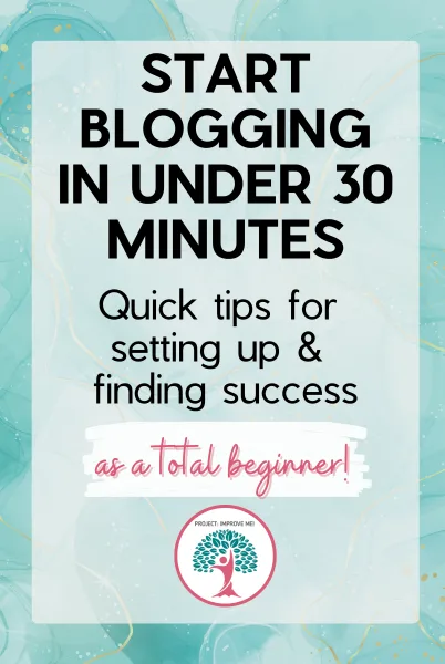 Beginner Blog Setup - In-Post Imag How to start a blog quickly and find success as a beginner blogger.