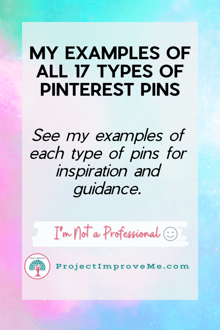 Examples of Pinterest Pin Types for Beginners - Project: Improve Me!