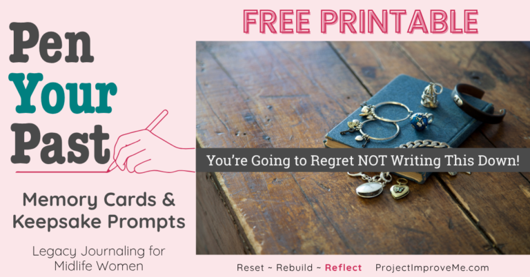 The Story Behind It: A Free Printable for When You're Letting Go of Stuff (But Not the Memories)